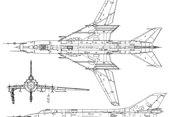 Сухой Су-20 чертежи (рисунки) самолета